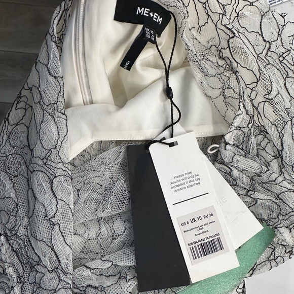 NWT ME+EM Soft Bespoke Lace Midi Dress, size 6 - Picture 12 of 13
